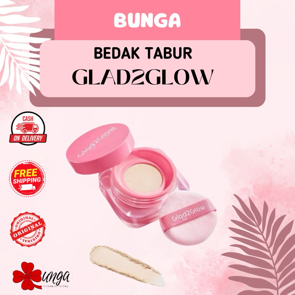 BUNGA - Glad2Glow Perfect Blur & Cover Loose Powder / Glad2Glow Perfect Blur & Cover Bedak Tabur / B