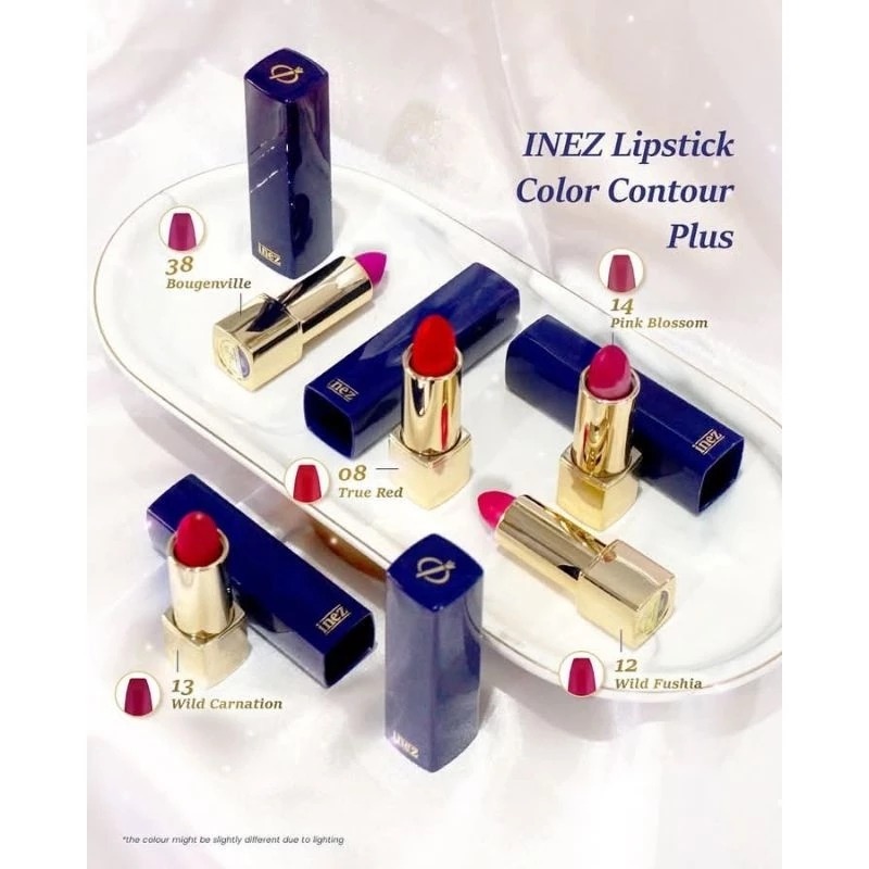 Inez Lipstick Semi Matte Lipstik Moist Awet Tahan Lama Makeup Bibir Pengantin Liftik