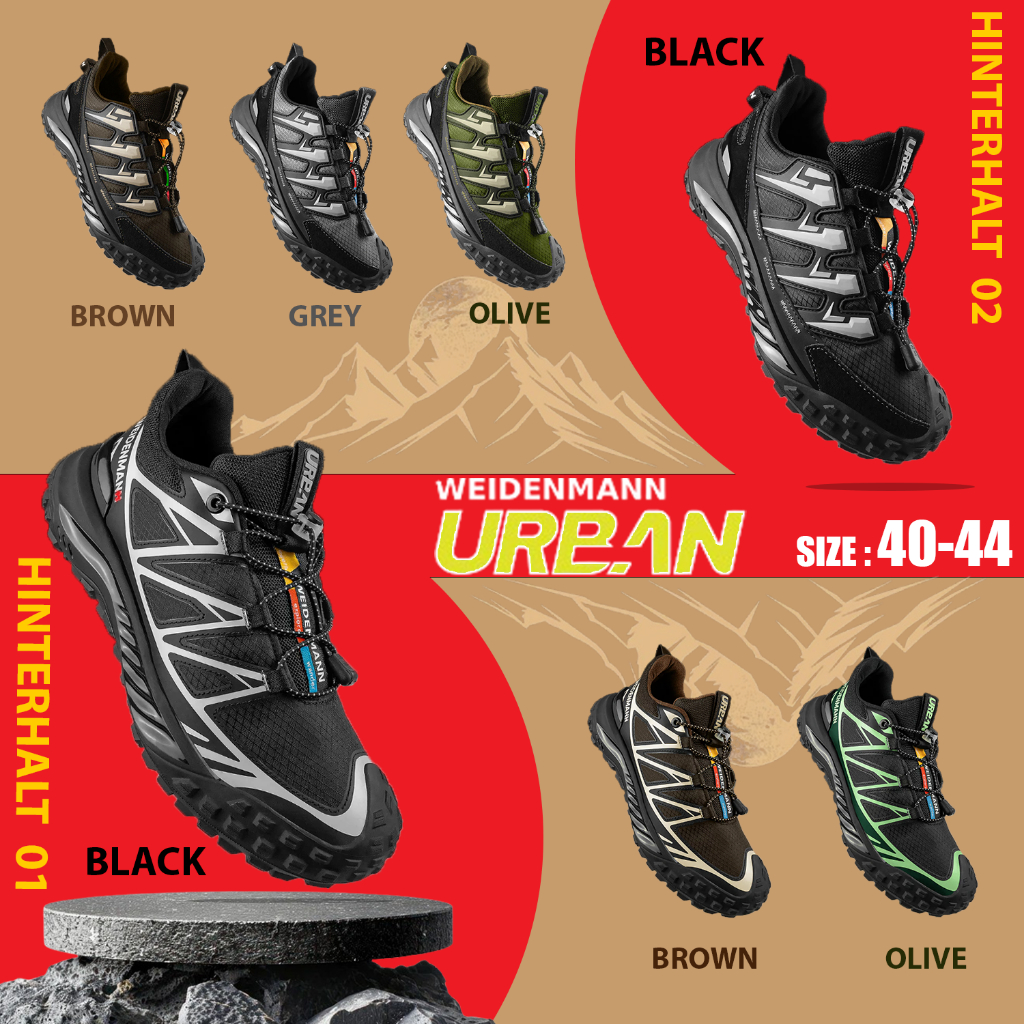 OFFICIAL Weidenmann weidenman HINTERHALT sepatu outdoor  gunung tekking pria urban new ORIGINAL