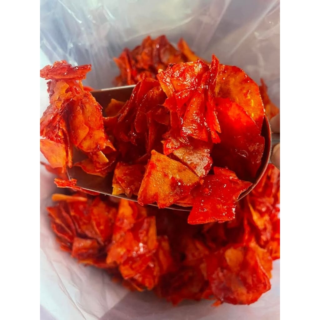

Keripik singkong doyan sambal balado pedas manis 1kg