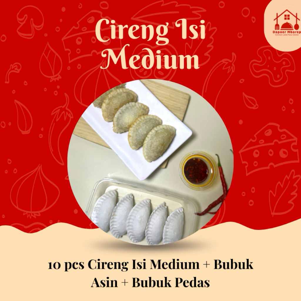 

Cireng Isi Medium Isi 10 Pcs || Ayam Mercon Bakso Mercon Sosis Mercon Rangu Mercon Keju Melt Usus Mercon
