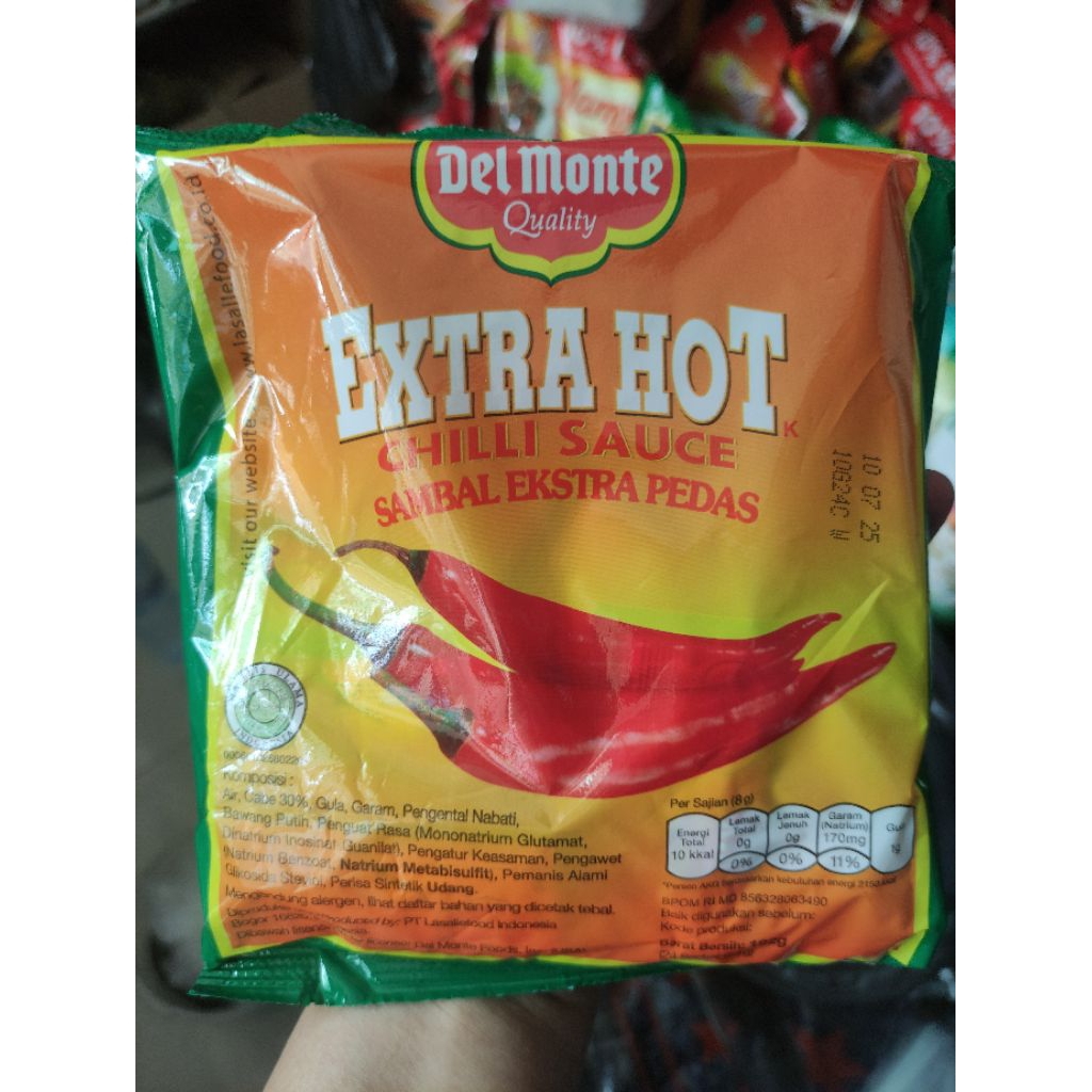 

saos cabe Extrahot sachet Delmonte isi 24×8gr