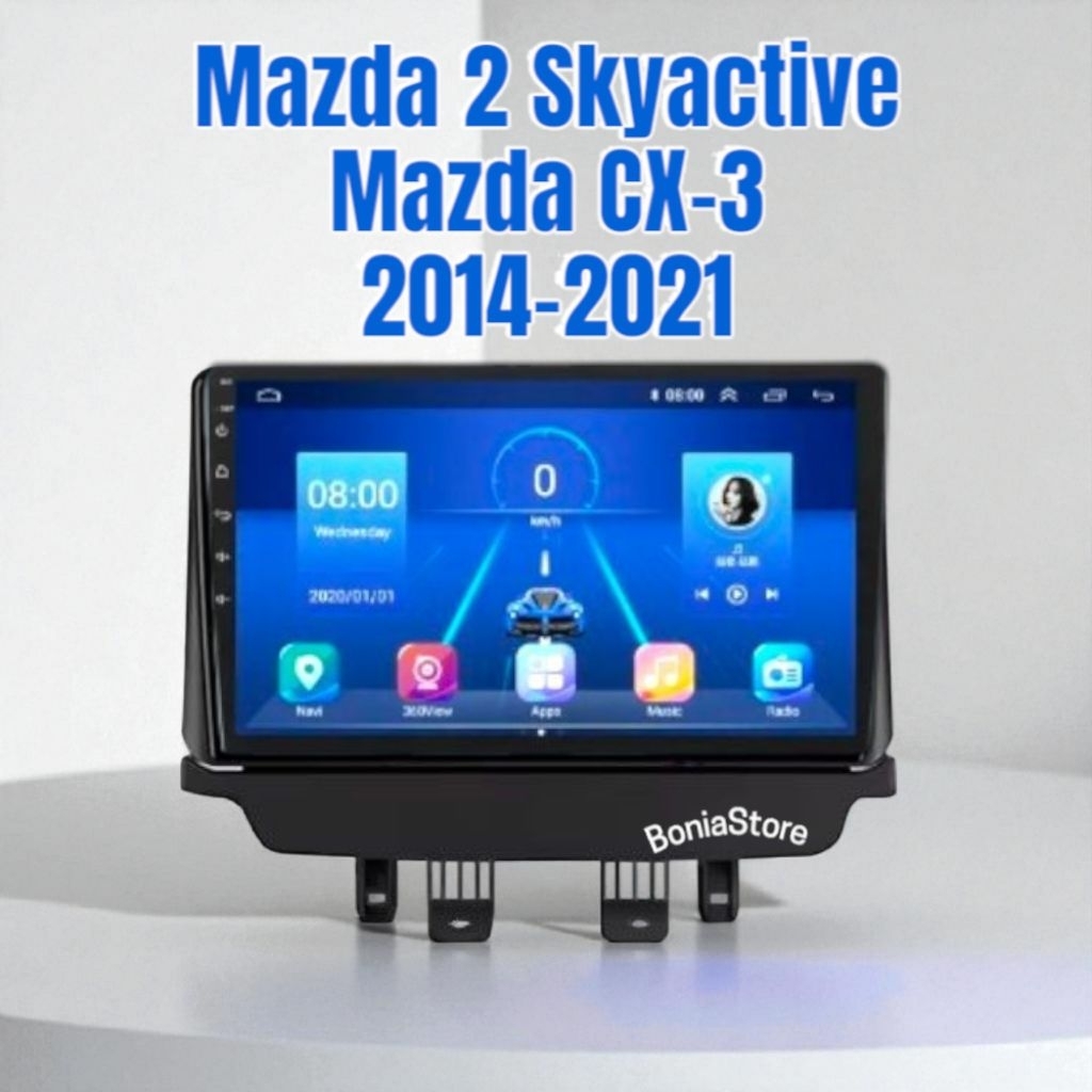 Head unit Android untuk MAZDA 2 TAHUN 2024-2019
