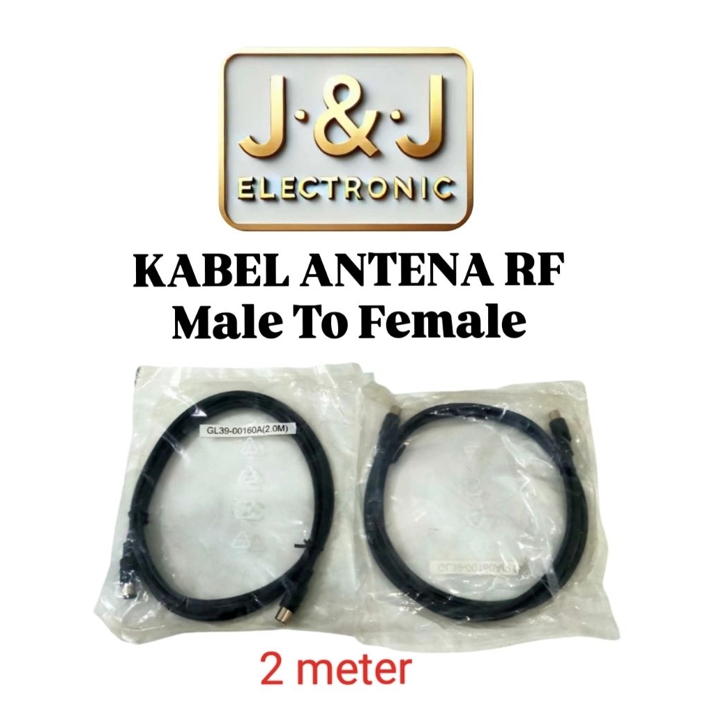 KABEL ANTENA RF Loop Male to Female Jack to Soket TV Antena 2m