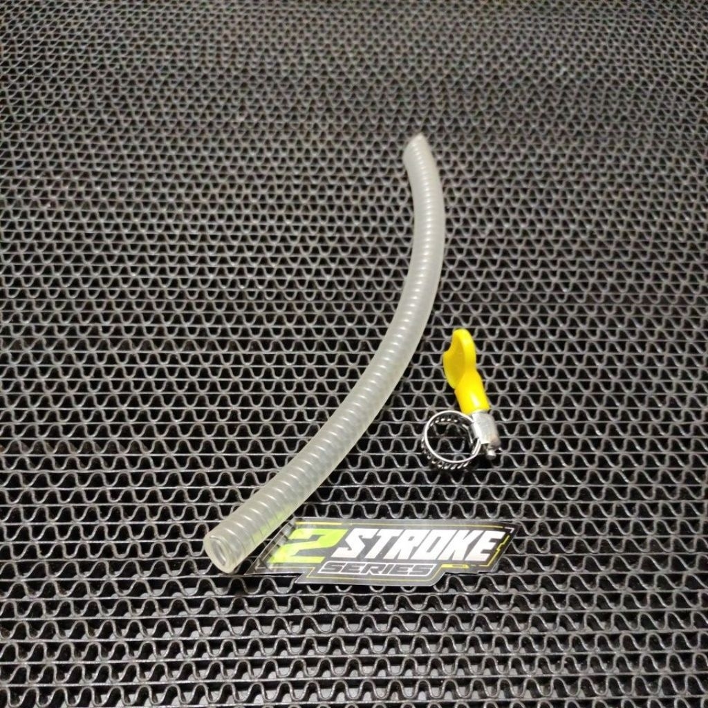 selang bensin serat bening serat dalam kawat RX-King RX series plus klem selang
