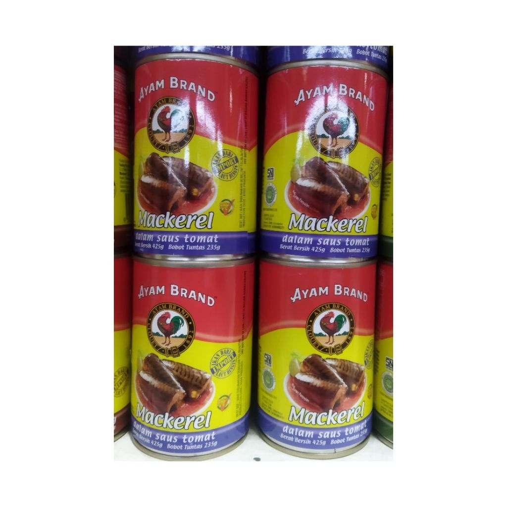 

AYAM BRAND MACKEREL SAUS TOMAT 425GR ISI 2 PCS