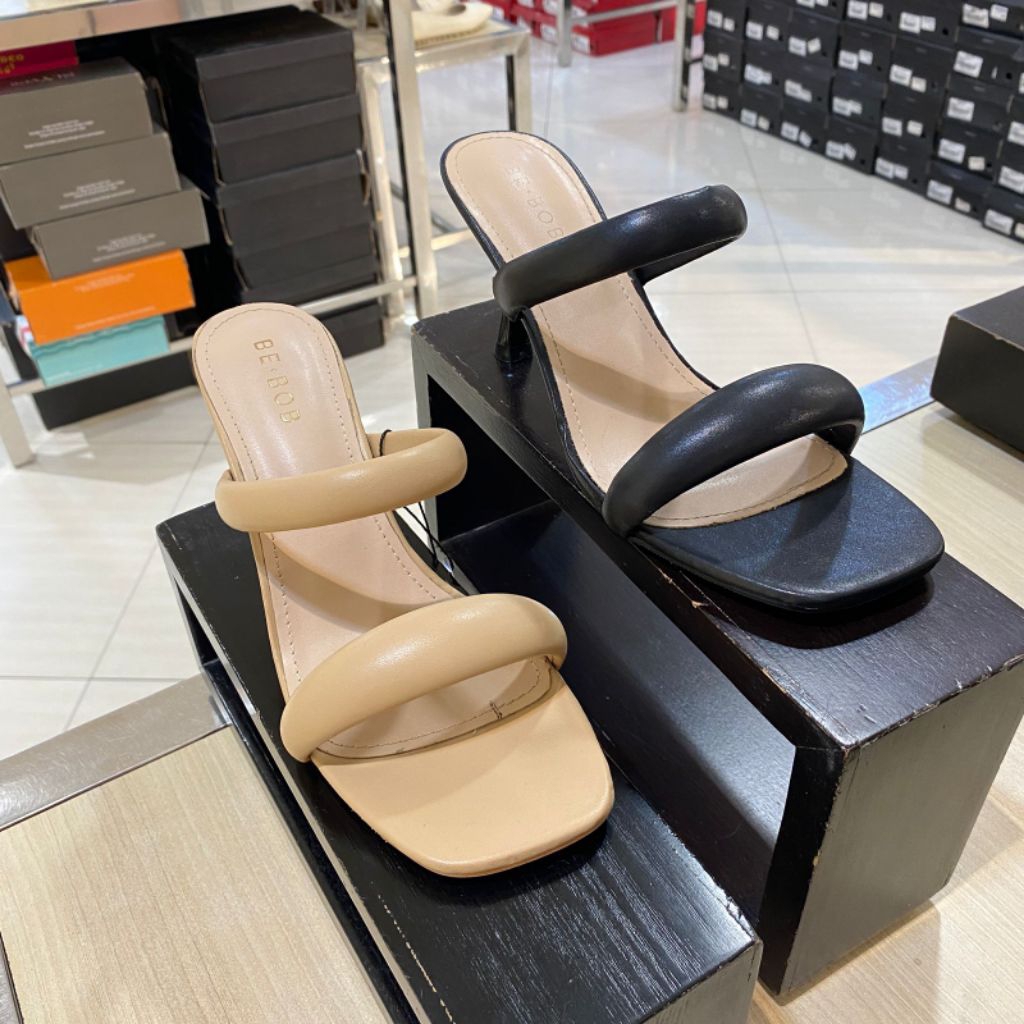 BE BOB ‼️ sandal wanita hak heels 8cm comfort ringan