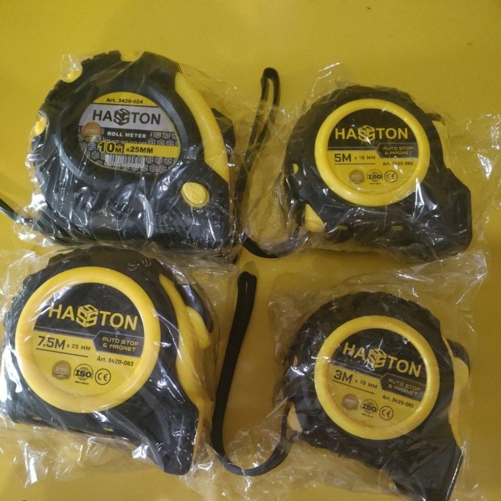Meteran Auto Stop & Magnet 3M 5M 7,5M 10M HASSTON
