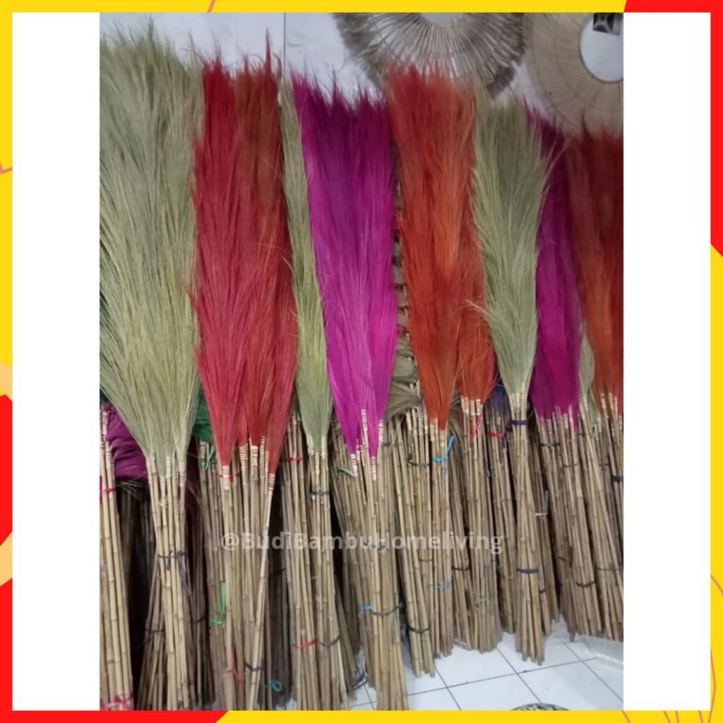 Dekorasi Bunga Kering Rayung Stik Rayung Sulak Pampas Jumbo Rayung Jumbo Bunga Dekorasi Rayung 2 met