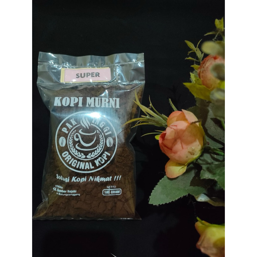 

Kopi Murni Pak Inggih Tanpa Campuran Kopi Bubuk Super Asli Enak Label Pink 1Kg