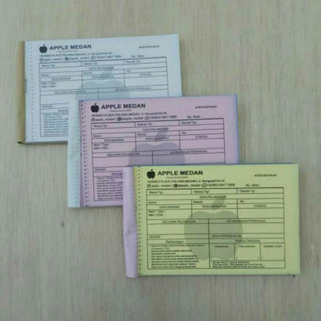 

Cetak bon faktur termurah rangkap 2,3 dan 4 ukuran 1/2 folio