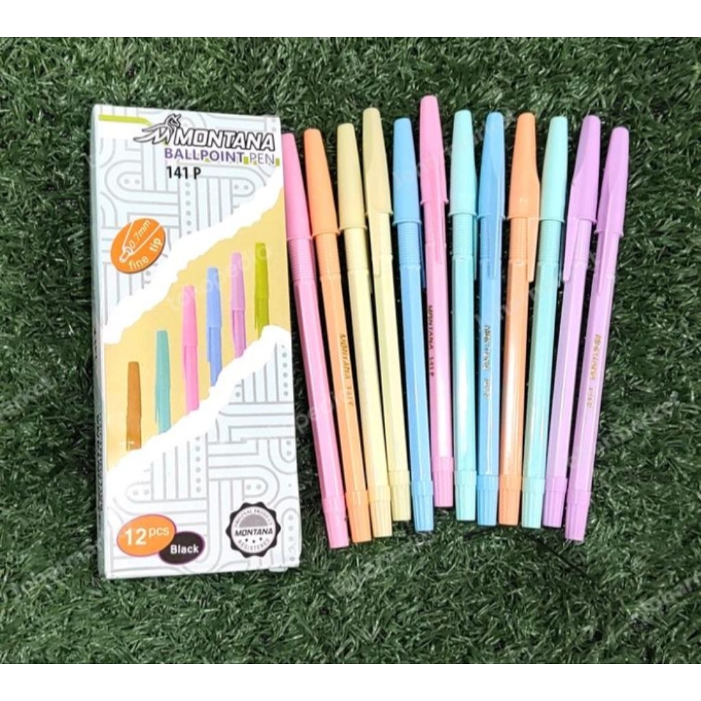 

BOLPOIN/ PULPEN MONTANA PASTEL 0.7mm Per PAC 12 PCS