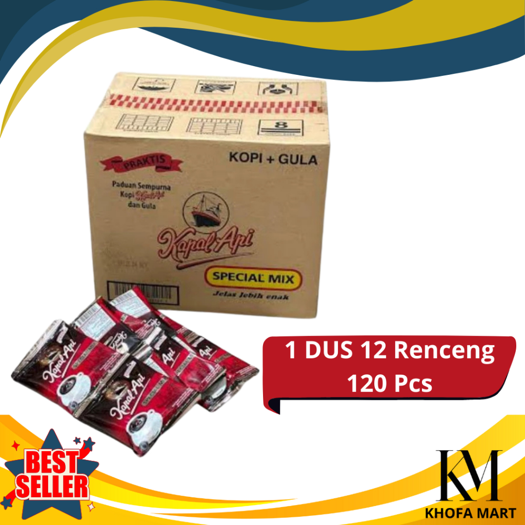 

Kopi Kapal Api Special Mix – 1 Dus Isi 120 Bungkus | Original, Fresh, Ready Kirim