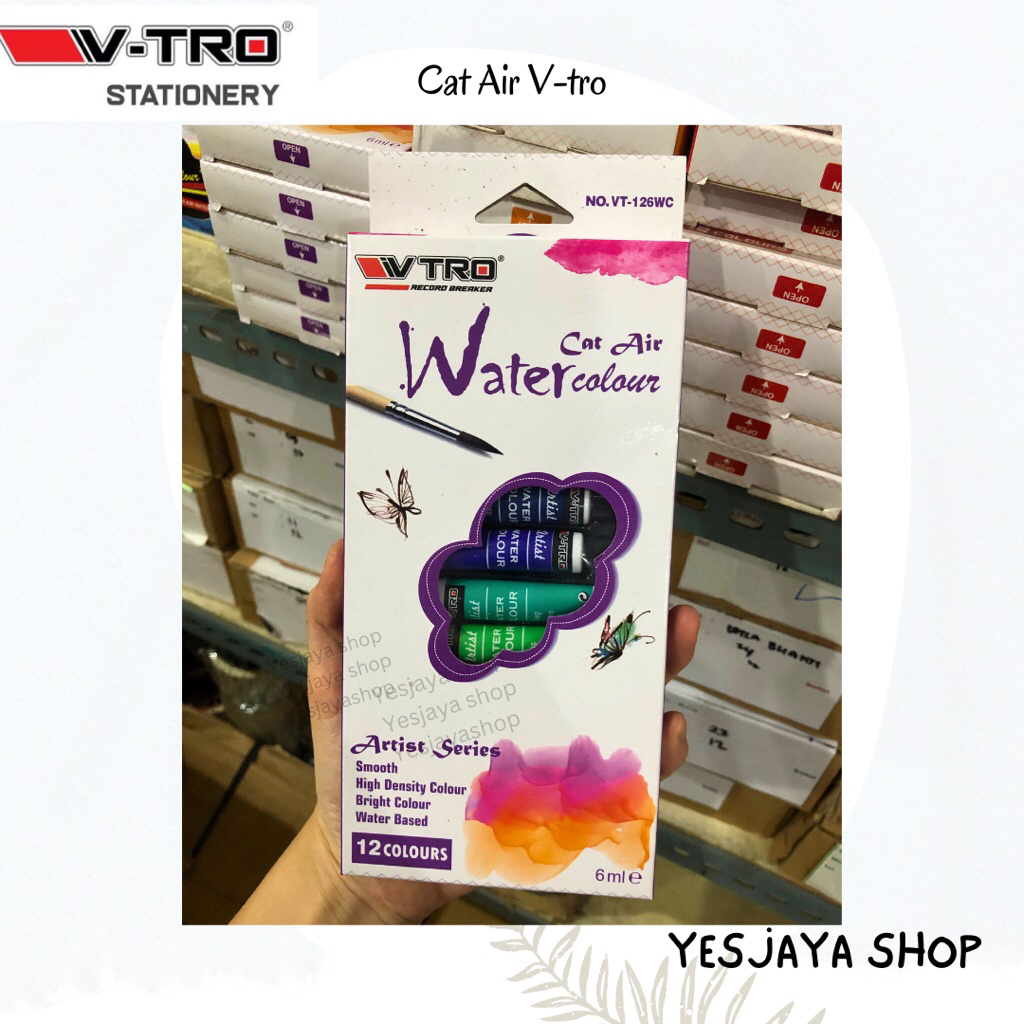 

{1 set} Cat Air Vtro 12 warna / Watercolour VTRO 12 warna / Cat Air 6ml / Cat air 12 warna Vtro
