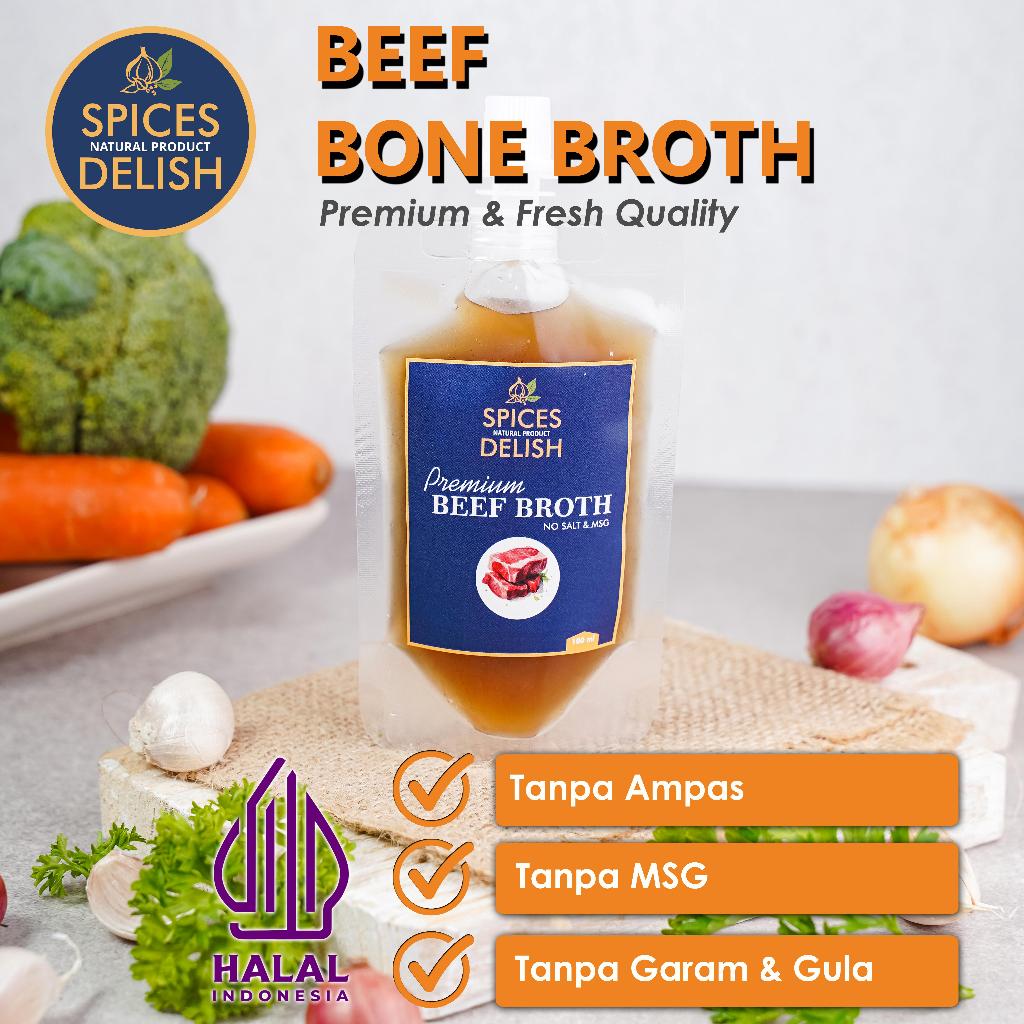 

Spices Delish - Beef Bone Broth Collagen | Kaldu Tulang Sapi Organik MPASI BB Booster 100ml