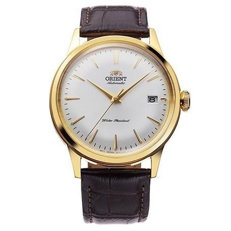 Orient Jam Tangan Pria Bambino RA-AC0M01S30B Kulit Asli Tahan Air 3 ATM
