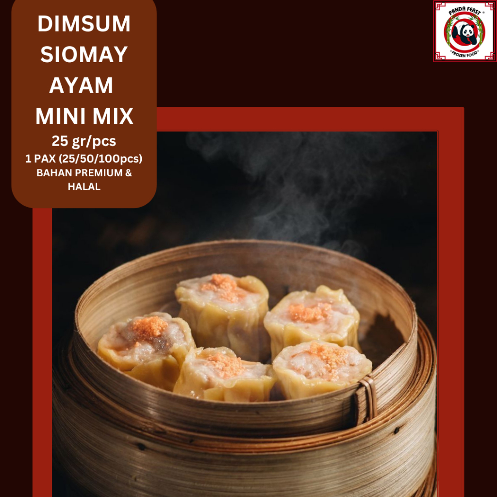 

Dimsum Siomay Ayam Mini Mix | Frozen Food | Isi 25 pcs / 50 pcs / 100 pcs | Premium Quality | Halal