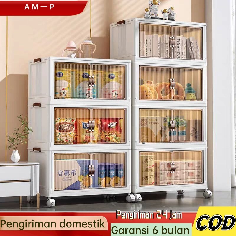 Lemari Pakaian Plastik/Lemari Plastik Susun  /Lemari Susun Serbaguna  3 4 5 Susun Rak Susun Penyimpa