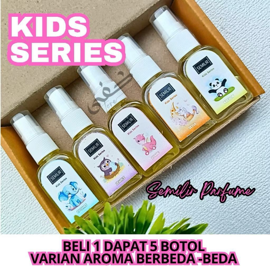 [ Beli 1 dapat 5 ]￼Parfum Kidz Series dapat 5botol by Semilir Parfum 30ml aroma berbeda-beda, parfum