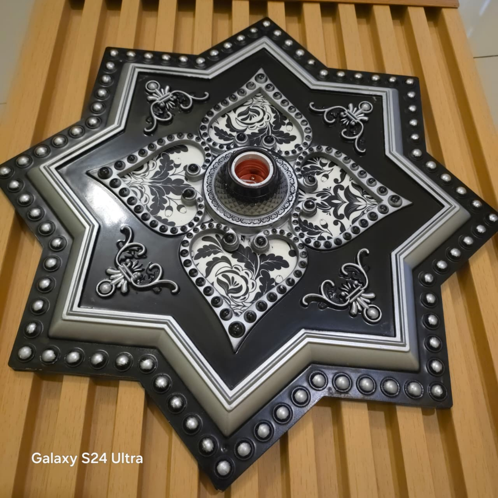 [ TERLARISS ] Fitting Hias Plafon Ornamen 45cm-Fitting Besar-Fitting Lampu Besar 45cm / FittinG HiaS