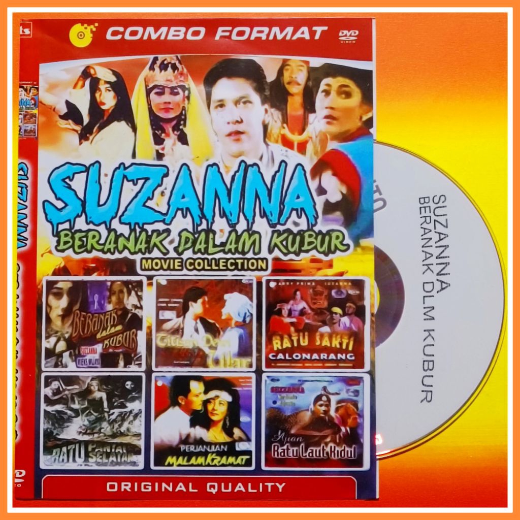 Kaset Film Indonesia Jadul Koleksi Suzanna Pilihan Beranak Dalam Kubur Campuran Susana 6in1