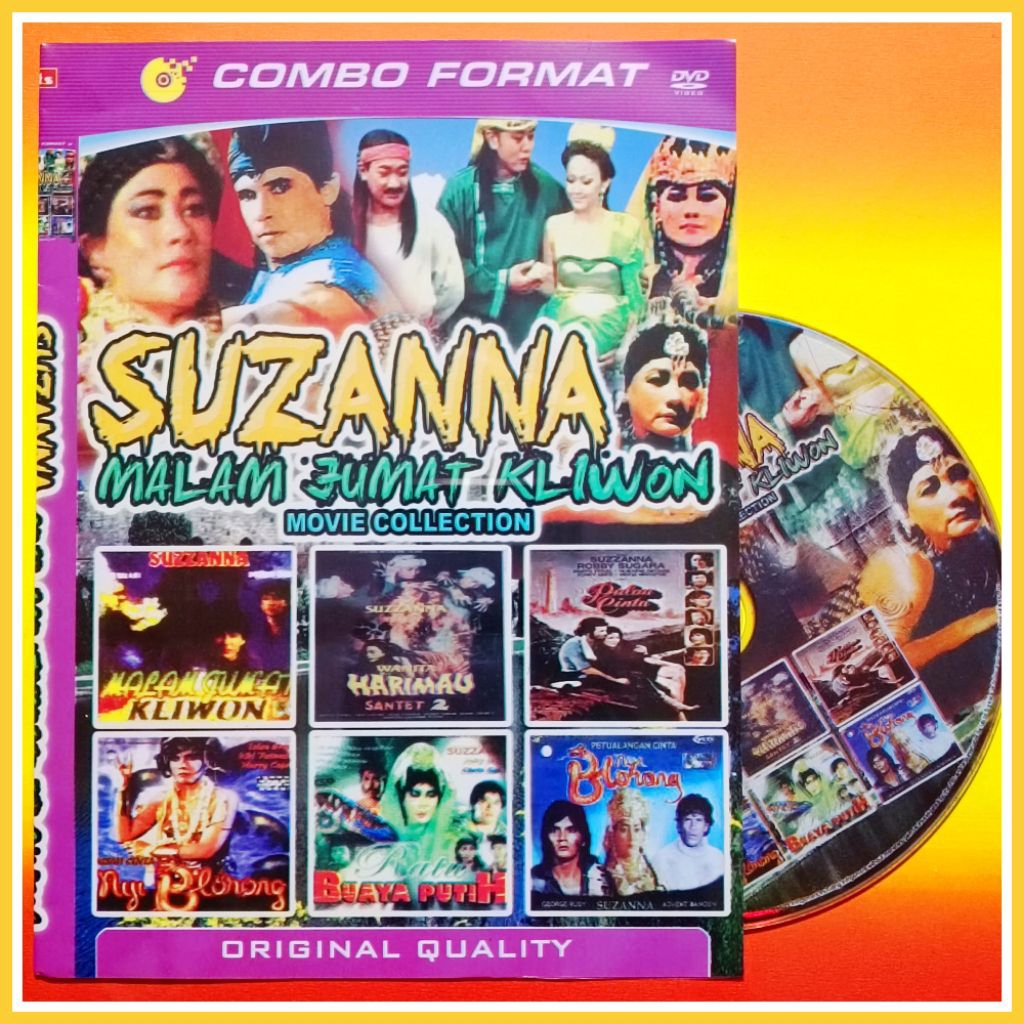 Kaset Film Indonesia Jadul Koleksi Suzanna Edisi Malam Jumat Kliwon Campuran Terlaris 6in1 Susana