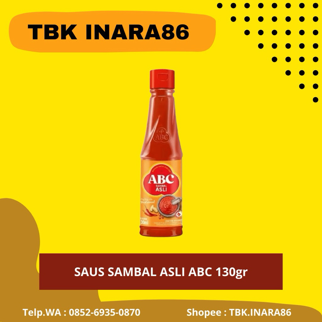 

Saus ABC Sambal Asli Botol 130 Gram Original