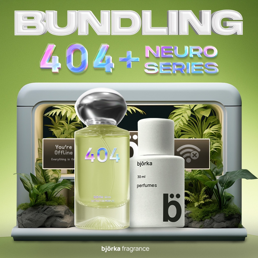 BJORKA BUNDLING 404 + NEURO | BJORKA PARFUM | Extrait De Parfum 50ml | Parfum bjorka pria wanita uni