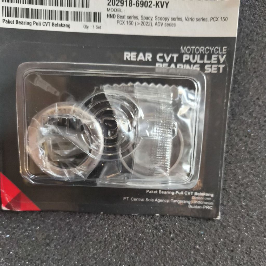 bearing pulley cvt belakang KVY merk indoparts