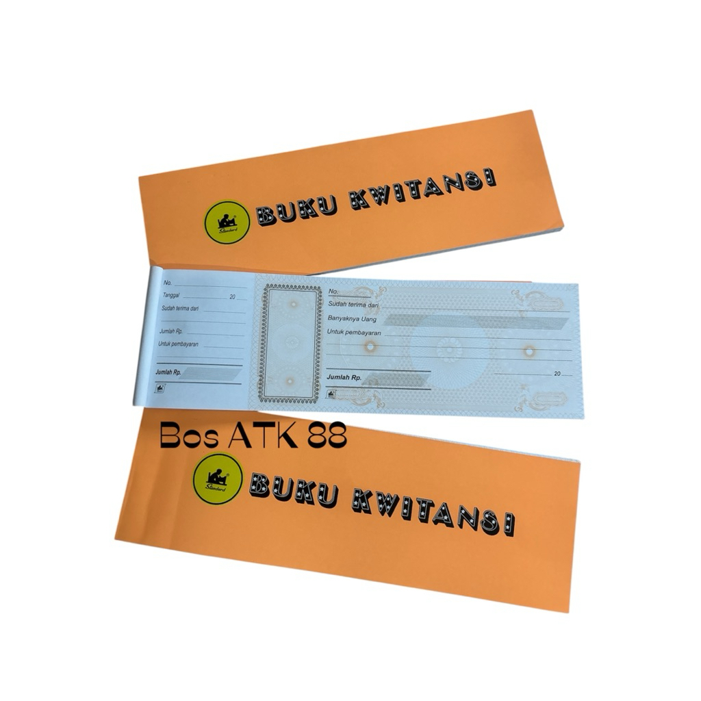 

BUKU KWITANSI BESAR STANDART 32 x 10,5cm / NOTA KWITANSI BESAR