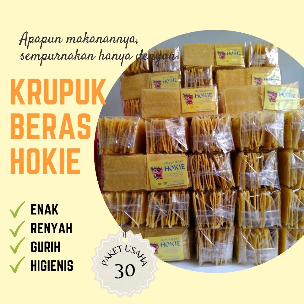 

[PAKET 30] Kerupuk Beras Hokie Paket Hemat 30 pcs