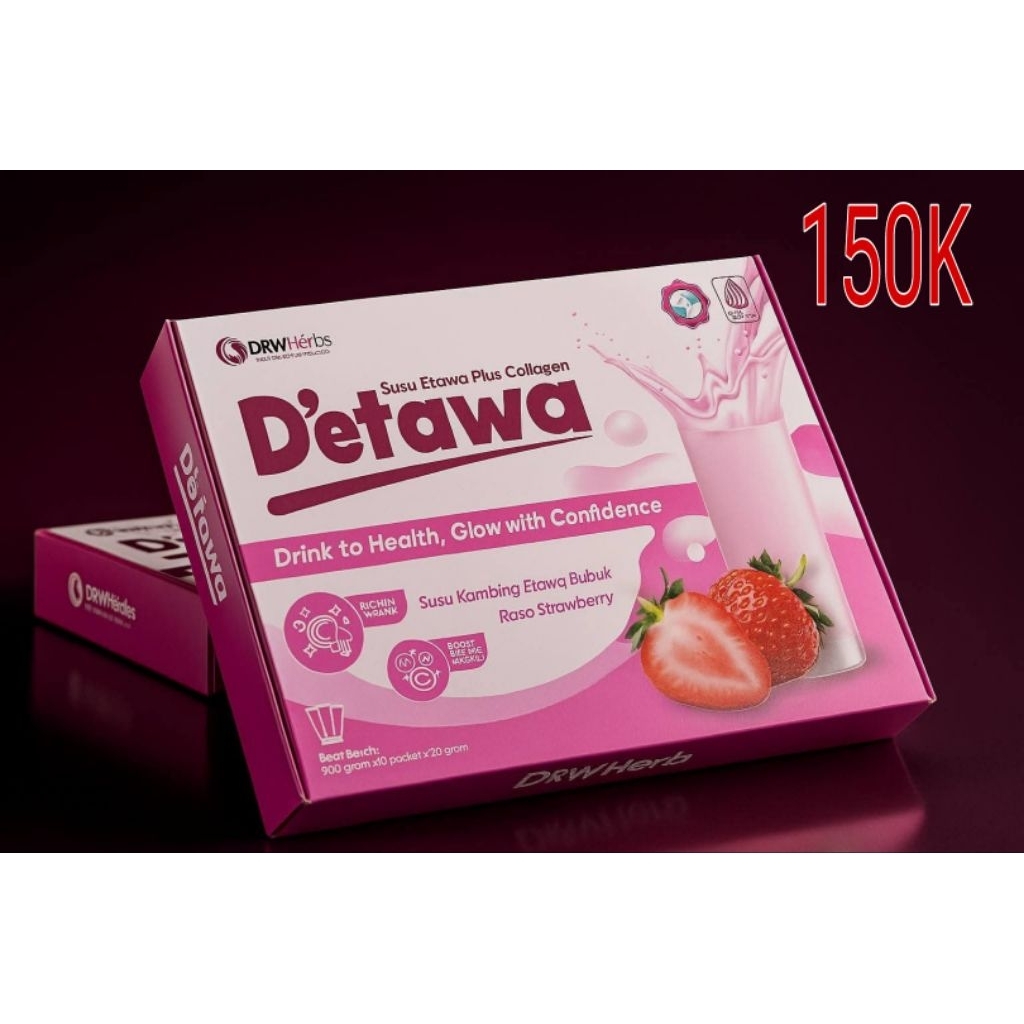 

DRW HERBS D' ETAWA SUSU ETAWA PLUS COLLAGEN RASA STRAWBERRY KULIT SEHAT DAN BERCAHAYA DENGAN SUSU D'ETAWA DRW SKINCARE
