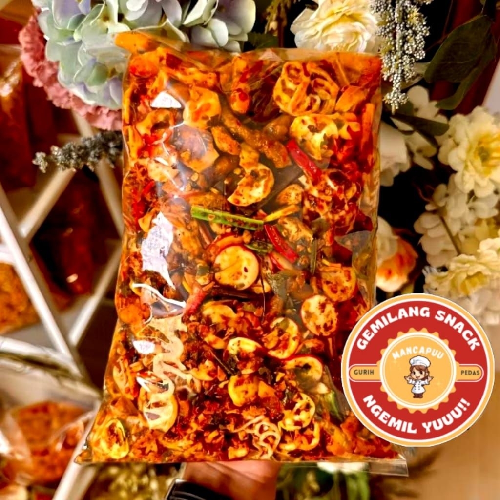 

Seblak kering (Sebring) viral extra pedas daun jeruk dan original extra daun jeruk