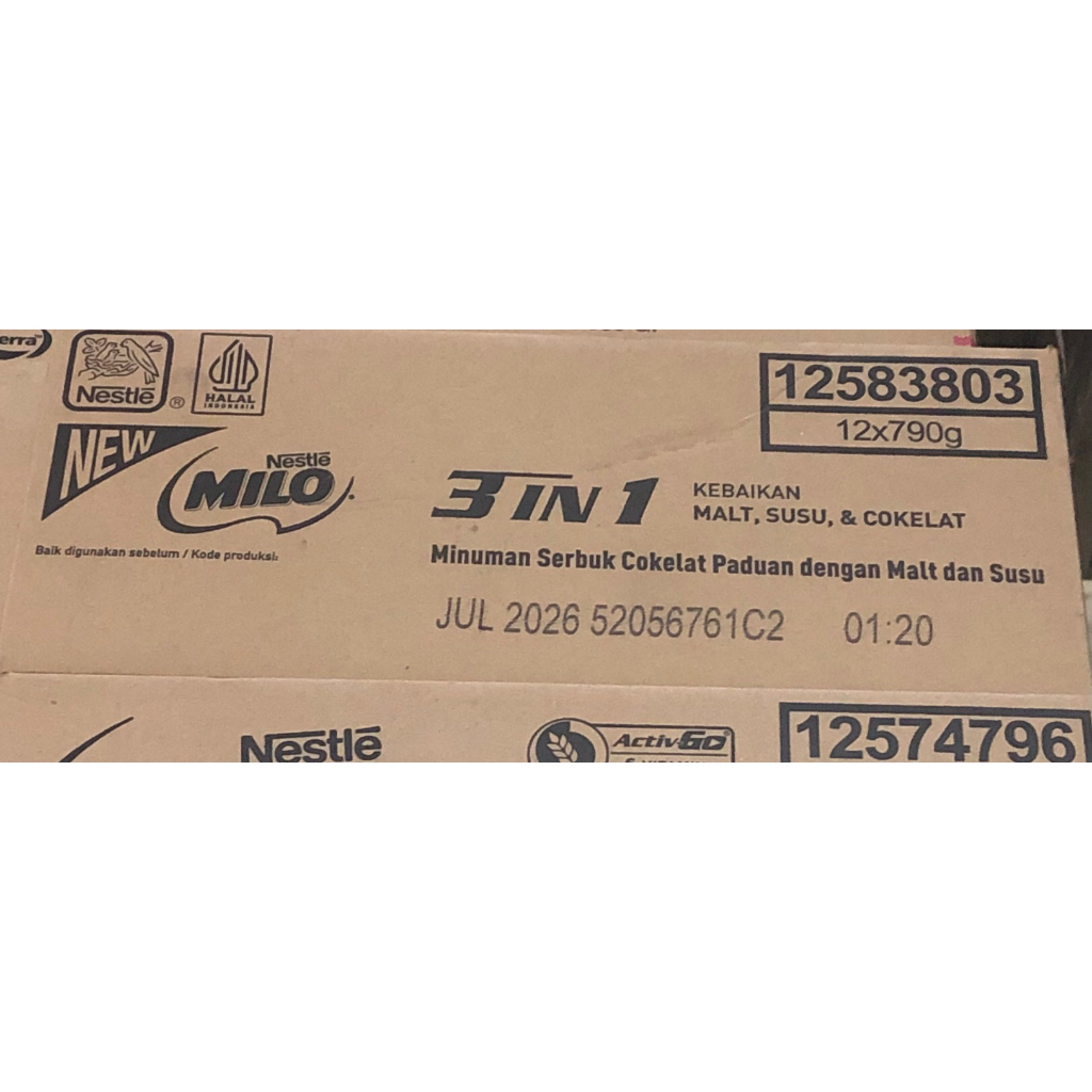 

Milo Activ-GO 3 in 1 790g kemasan baru