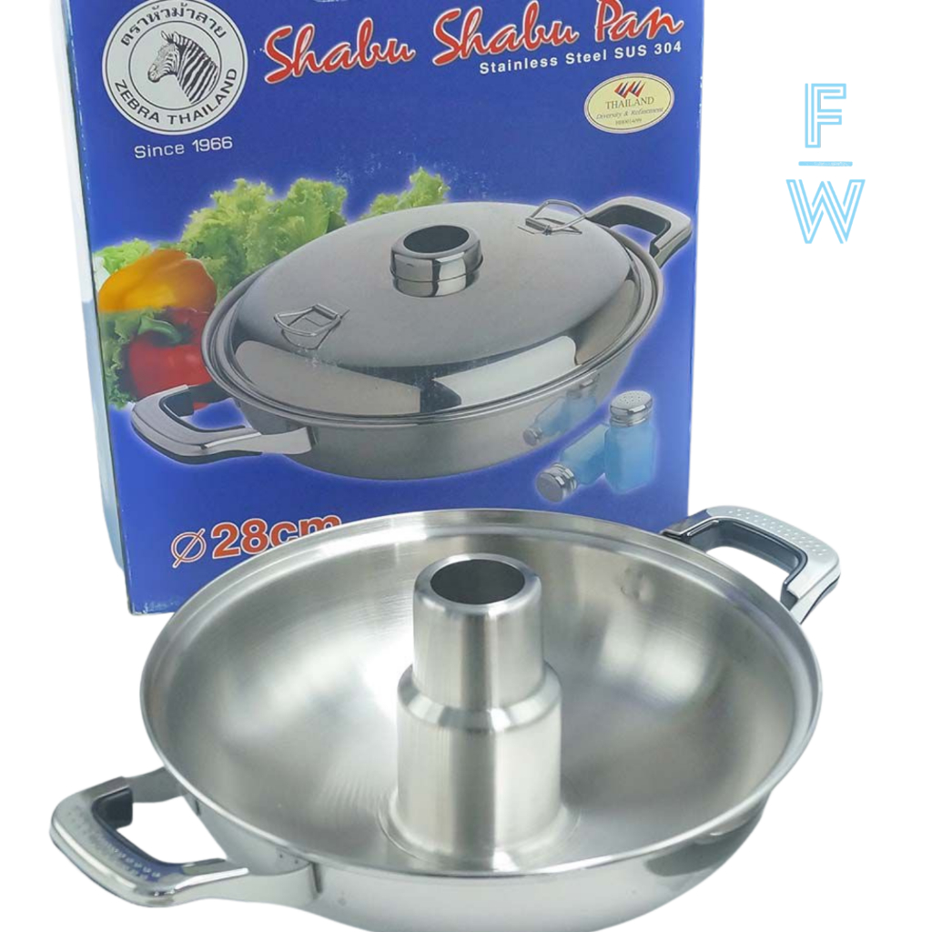 Zebra Panci Hotpot Stainless Steel 28 cm | Zebra Panci Shabu Shabu 28 cm