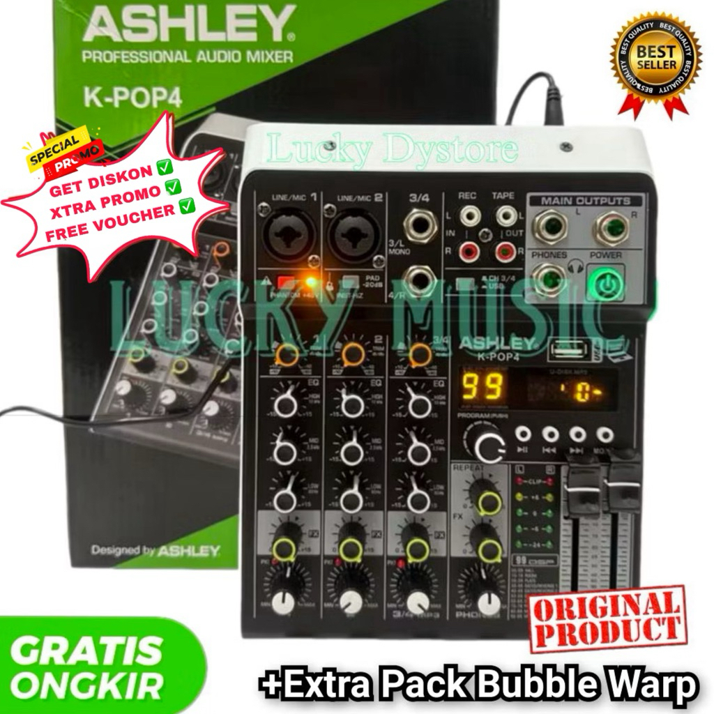 MIXER ASHLEY K-POP4 ORIGINAL MIXER ASHLEY K POP4 ASHLEY KPOP4 NEW MODEL 99DSP