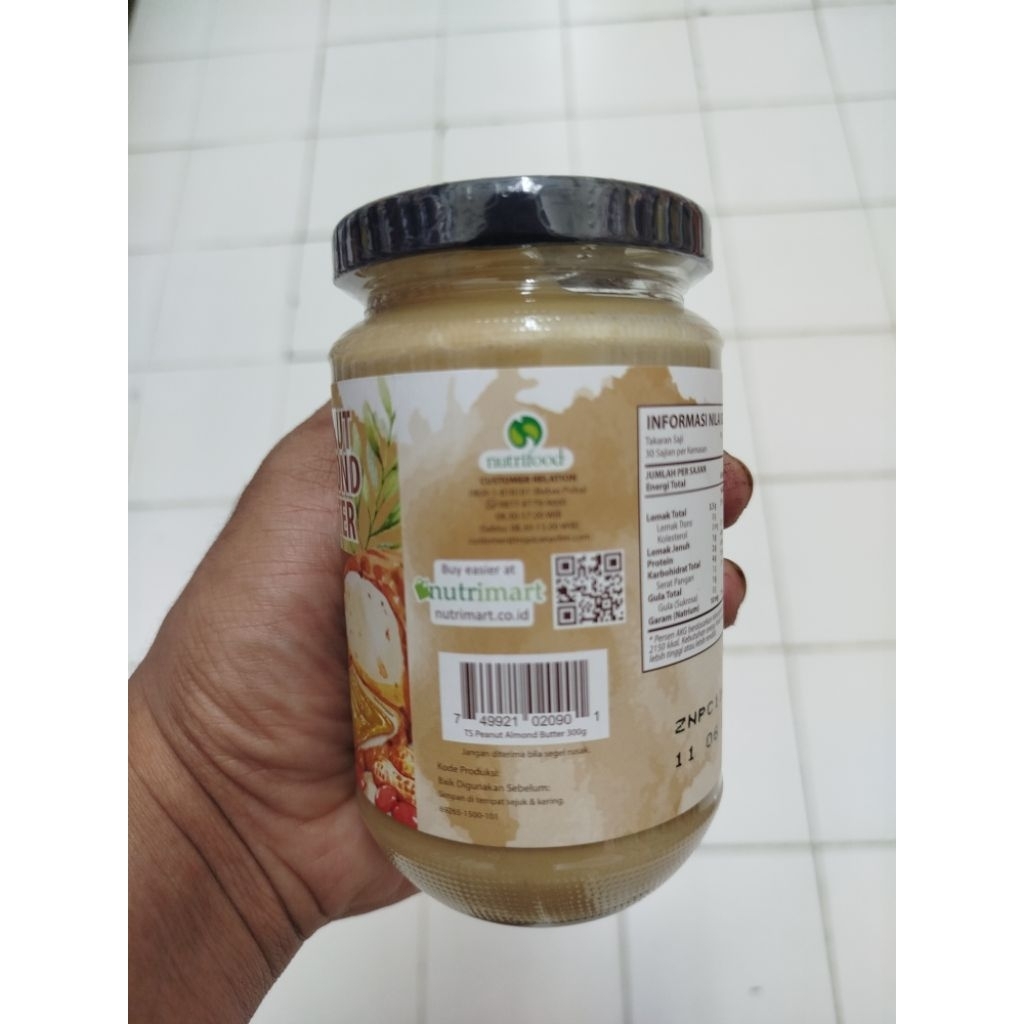 

TROPICANA SLIM PNT ALMOND BUTER 300 GRAM/PCS