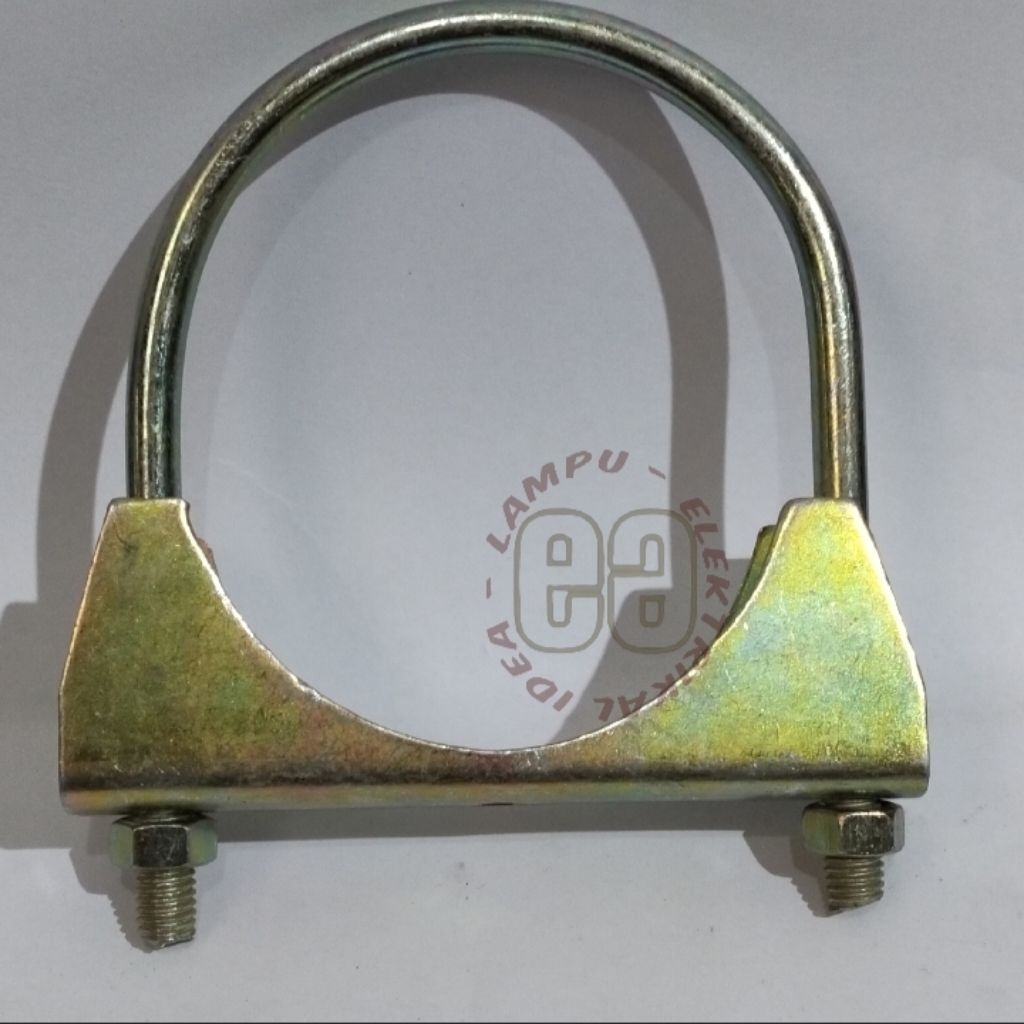 EXHAUST CLAMP 2,5 INCHI NC KLEM PENJEPIT PIPA KNALPOT U BOLT 2 1/2 KUNING