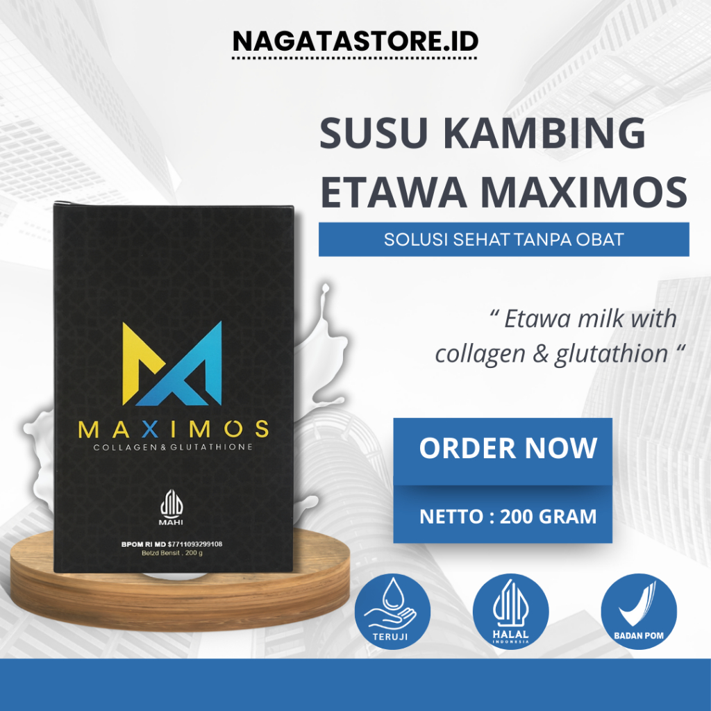 

Susu Kambing Etawa Maximos Asli Original Atasi Nyeri Sendi dan Tulang 200 gram