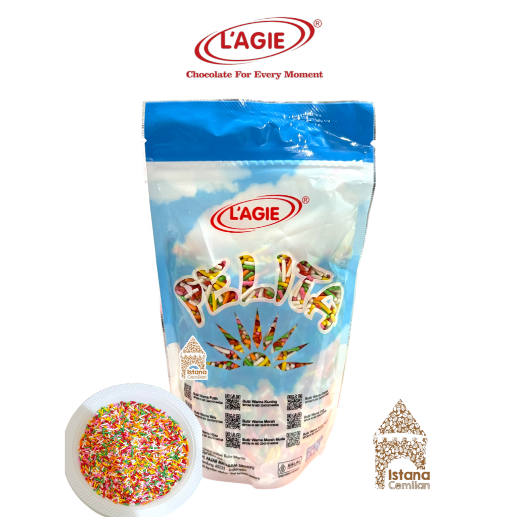 

L'agie / Lagie Pelita Meiseis / Meses Rainbow Warna Warni 100 Gram