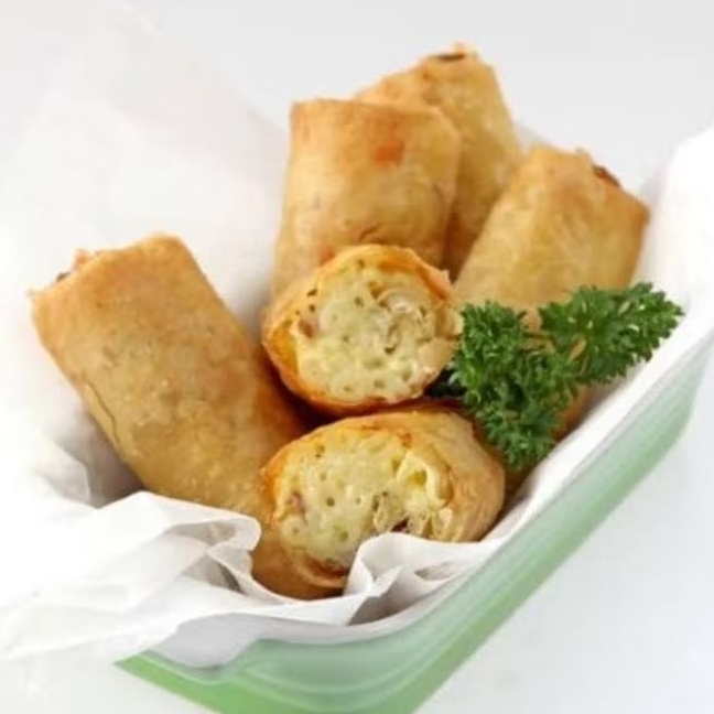 

COMING SOON !!!! LUMPIA GORENG FROZEN MACARONI MAC & CHEESE CREAMY BOLOGNESE FROZEN FOOD