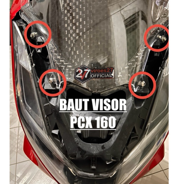 BAUT VISOR / COVER PANEL VISOR  PCX 160 ORIGINAL HONDA