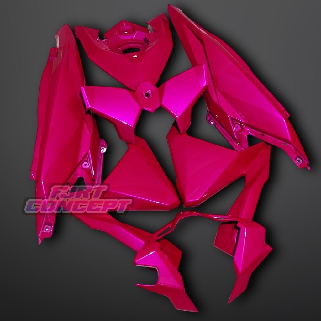 BODY ORIGINAL HONDA VARIO 125/150 LED OLD PINK LEMBAYUNG PURPLE / FULLSET BODY HONDA VARIO 125/150 L