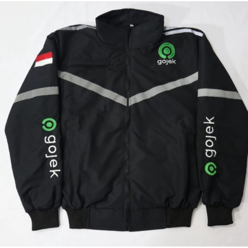 JAKET OJOL RACING/ JAKET DRIVER OJOL WATERPROOF ANTI ANGIN JAKET OJOL HITAM TERBARU GJKHITAM MURAH
