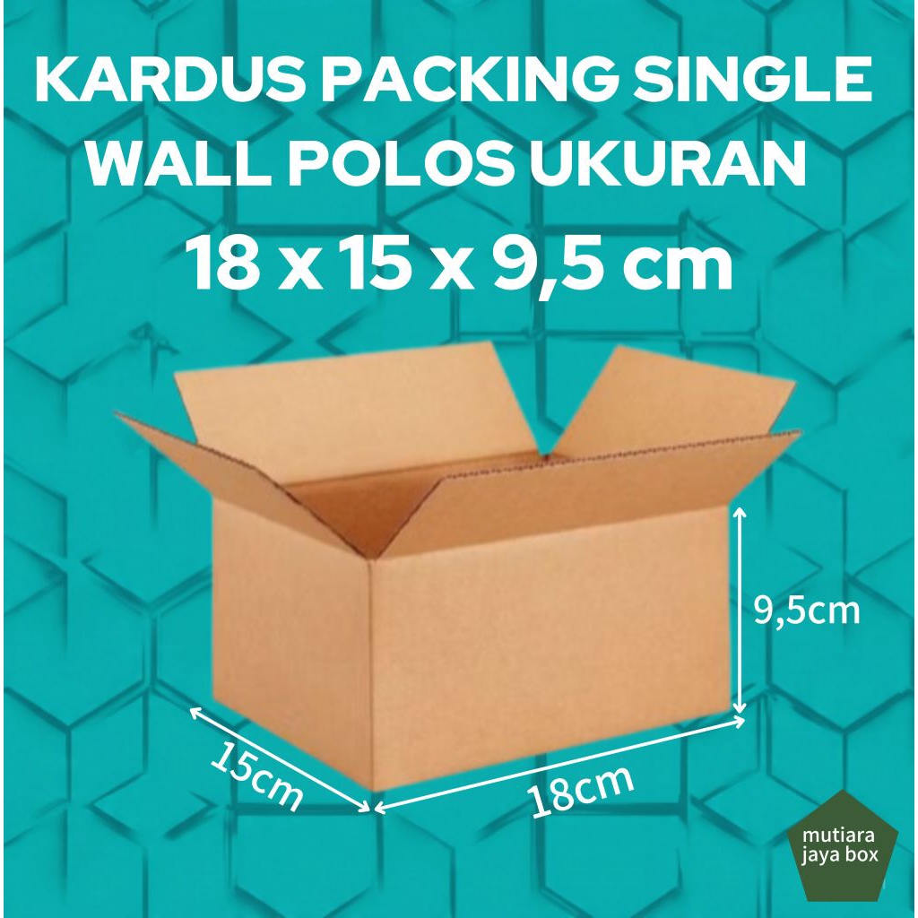 

KARDUS PACKING 18x15x9,5cm SINGLE WALL POLOS
