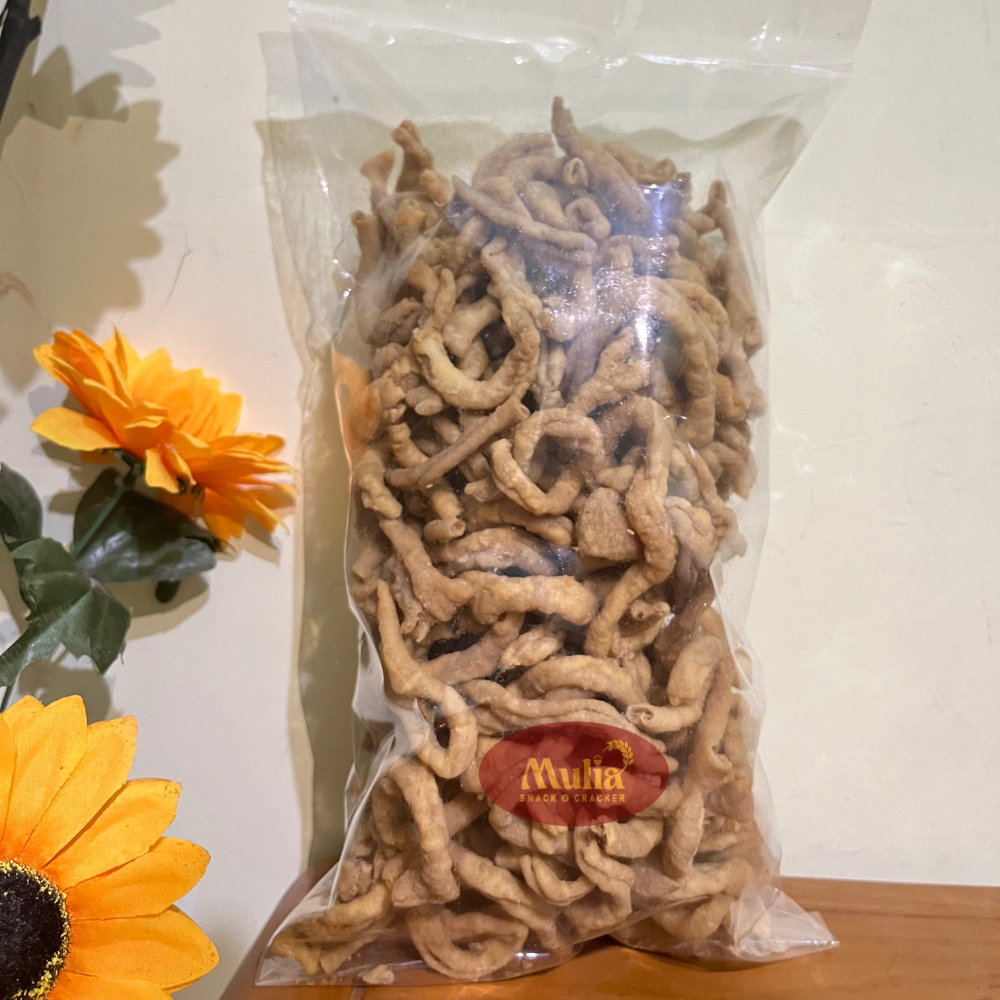 

Keripik usus ayam 500 gram / kripik usus ayam super enak