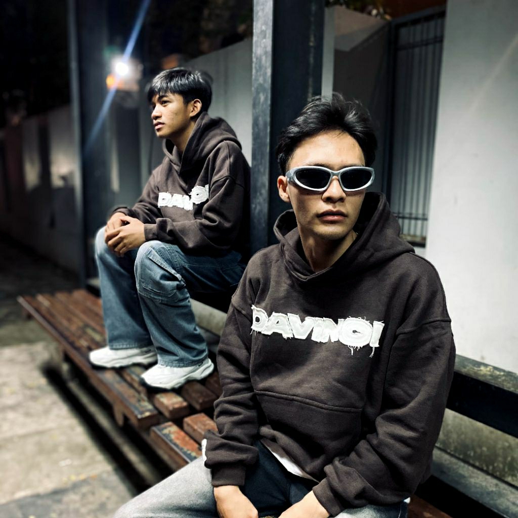 HOODIE BOXIE DISTRESSED PATCH "DAVINCI VT ONE"