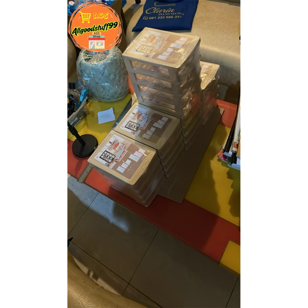 Rak Laci Mini Container 4 Susun Rak Laci Serbaguna