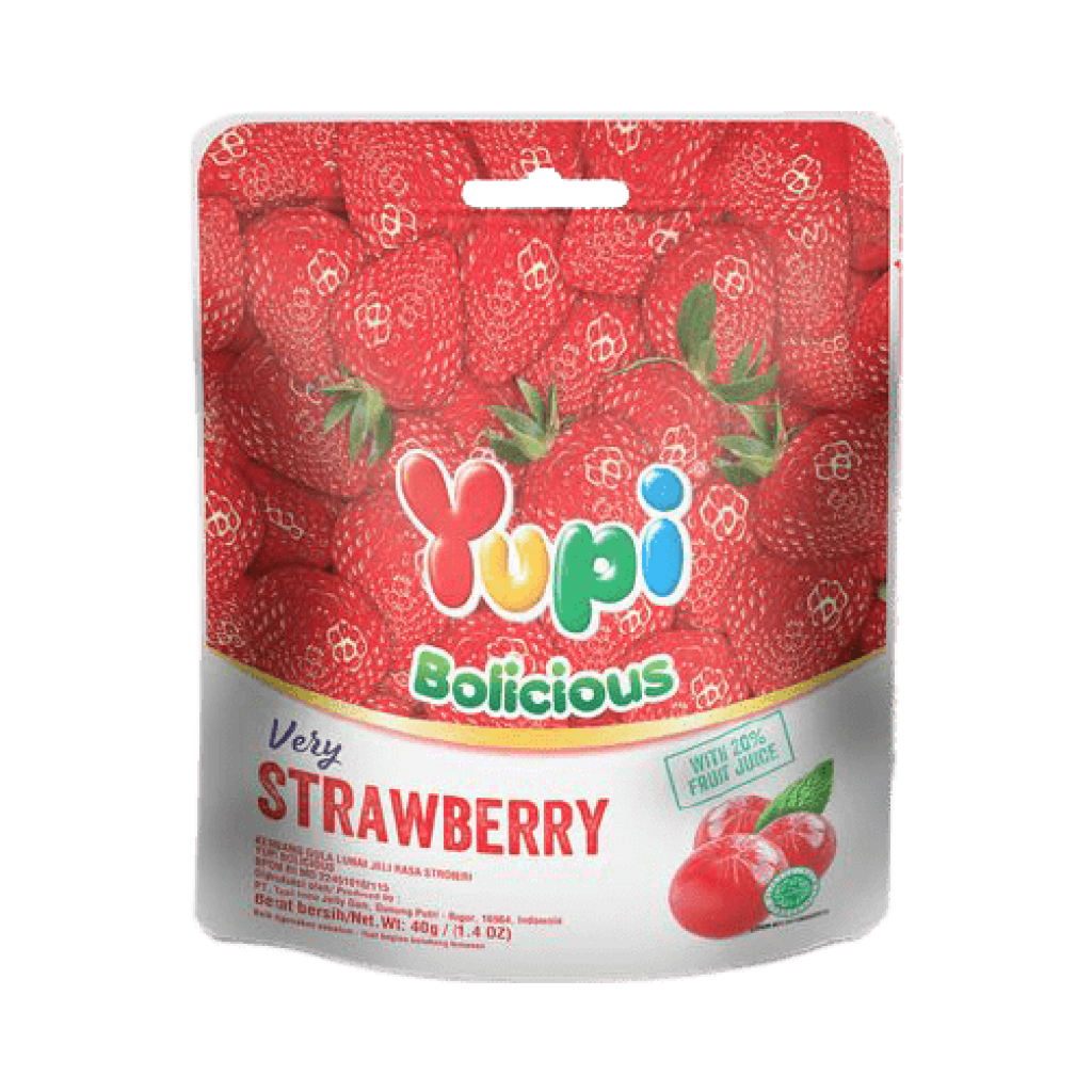 

YUPI BOLYCIOUS VERY STRAWBERRY 40GR (8992741906265)