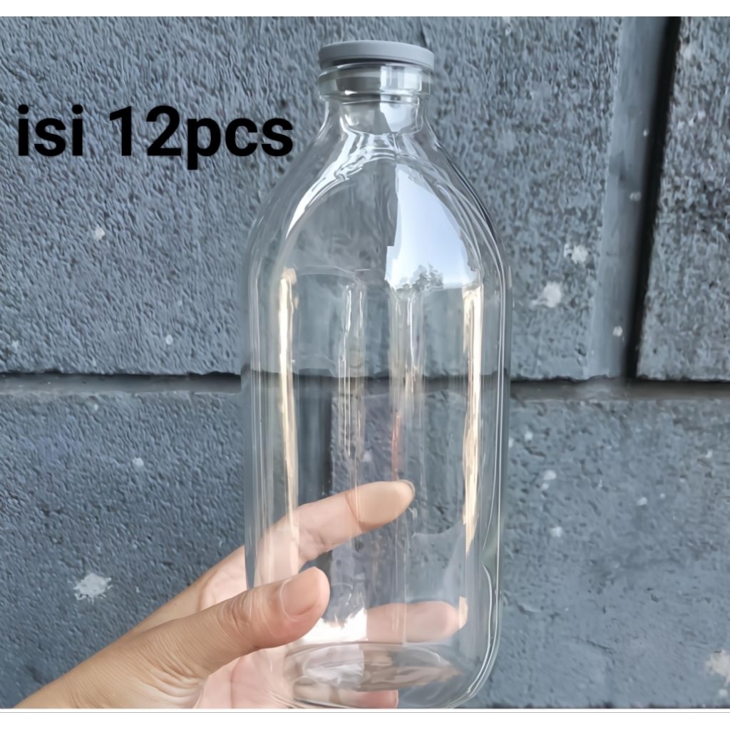 BOTOL KACA ASI 500ML ISI 12PCS, BOTOL SUSU 500ML